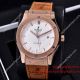 Best Copy Hublot Geneve Brown Face Brown Leather Band 41mm Rose Gold Case Watch (5)_th.jpg
